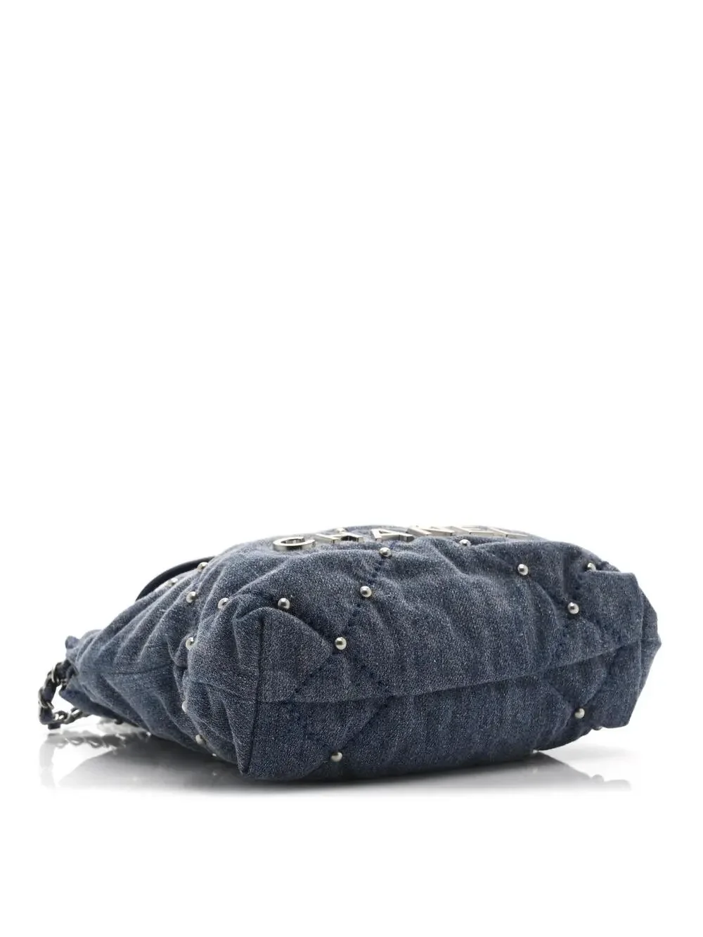 Washed Denim Quilted Studded Mini #329600C52B